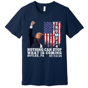 Trump Fight 2024 Butler Pennsylvania Assasination Attempt Premium T-Shirt