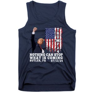 Trump Fight 2024 Butler Pennsylvania Assasination Attempt Tank Top