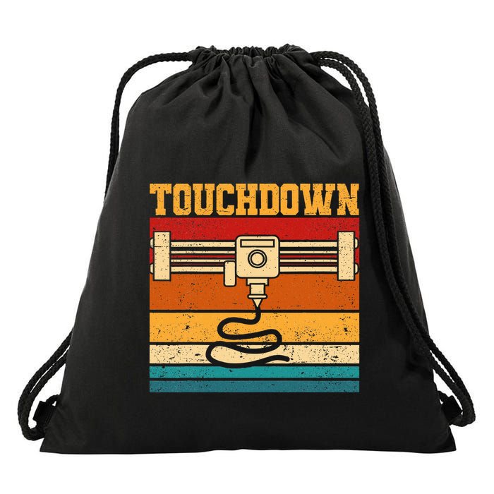 Touchdown Funny 3d Printing Retro 3d Printer Drawstring Bag