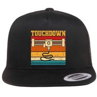 Touchdown Funny 3d Printing Retro 3d Printer Flat Bill Trucker Hat