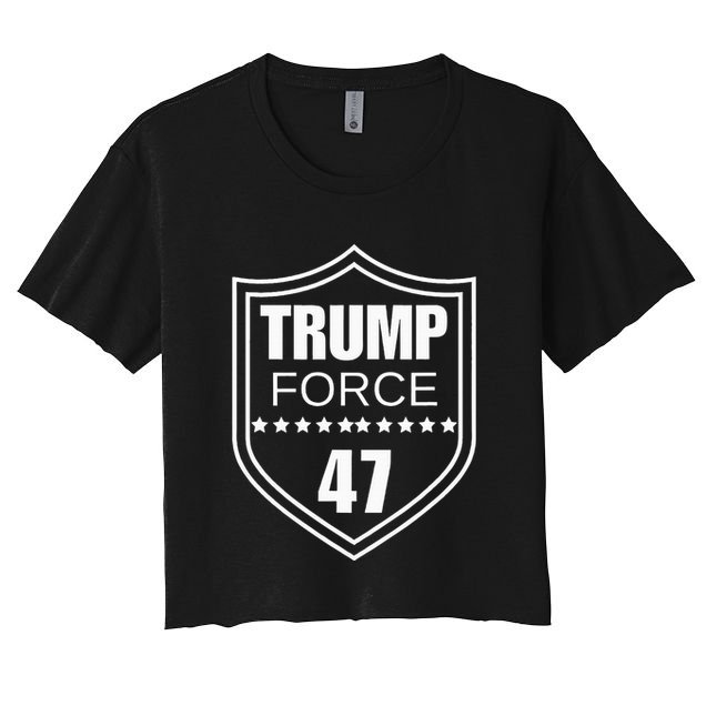 Trump Force 47 Ultra Maga More Than Ever Never Surrender Usa Crop Top