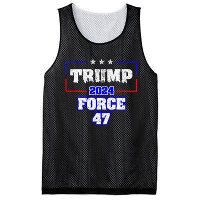 Trump Force 47 Trump 2024 HeS Back Vote Trump Mesh Reversible Basketball Jersey Tank