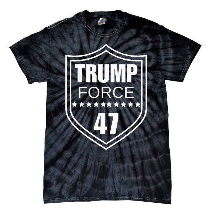 Trump Force 47 Ultra Maga More Than Ever Never Surrender Usa Tie-Dye T-Shirt