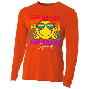 Team Fifth 5th Grade Squad Teacher Boy Girls Back To School Cooling Performance Long Sleeve Crew