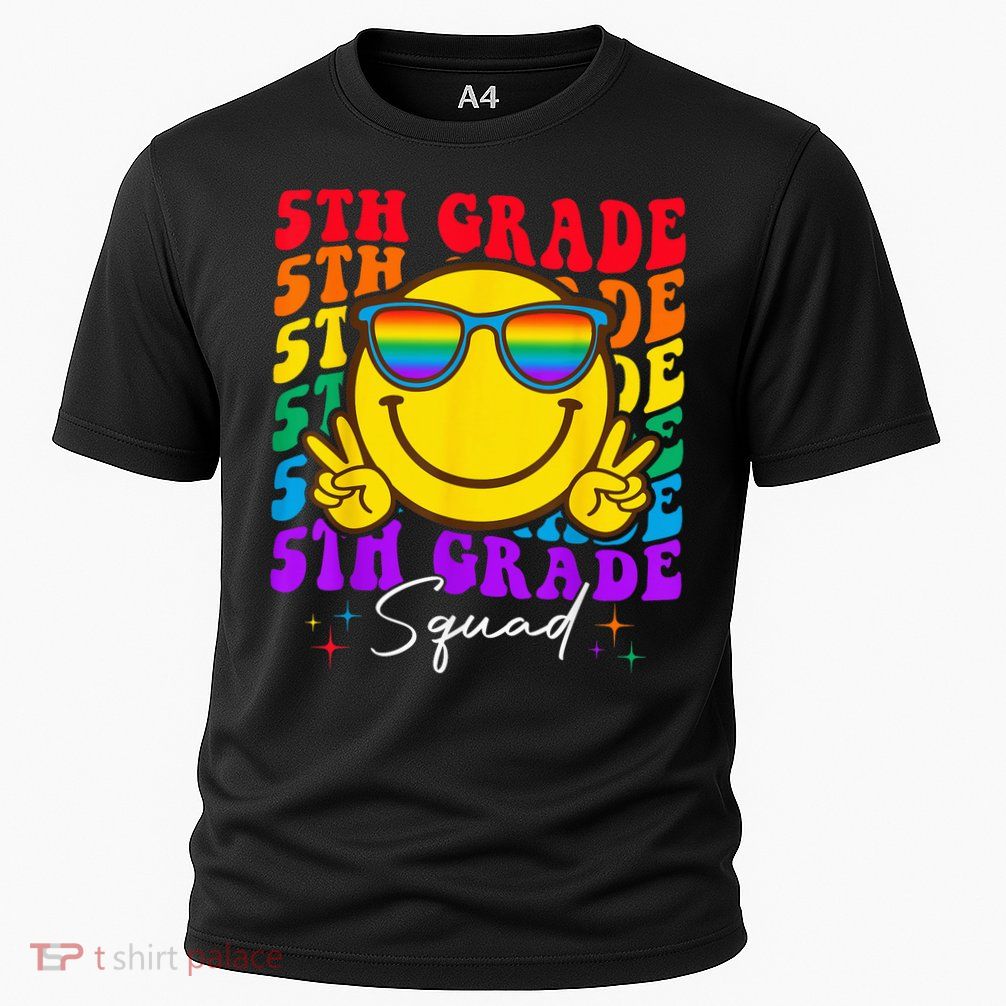 Team Fifth 5th Grade Squad Teacher Boy Girls Back To School Performance Shirt