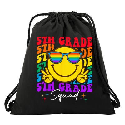 Team Fifth 5th Grade Squad Teacher Boy Girls Back To School Drawstring Bag