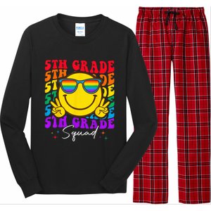 Team Fifth 5th Grade Squad Teacher Boy Girls Back To School Long Sleeve Pajama Set