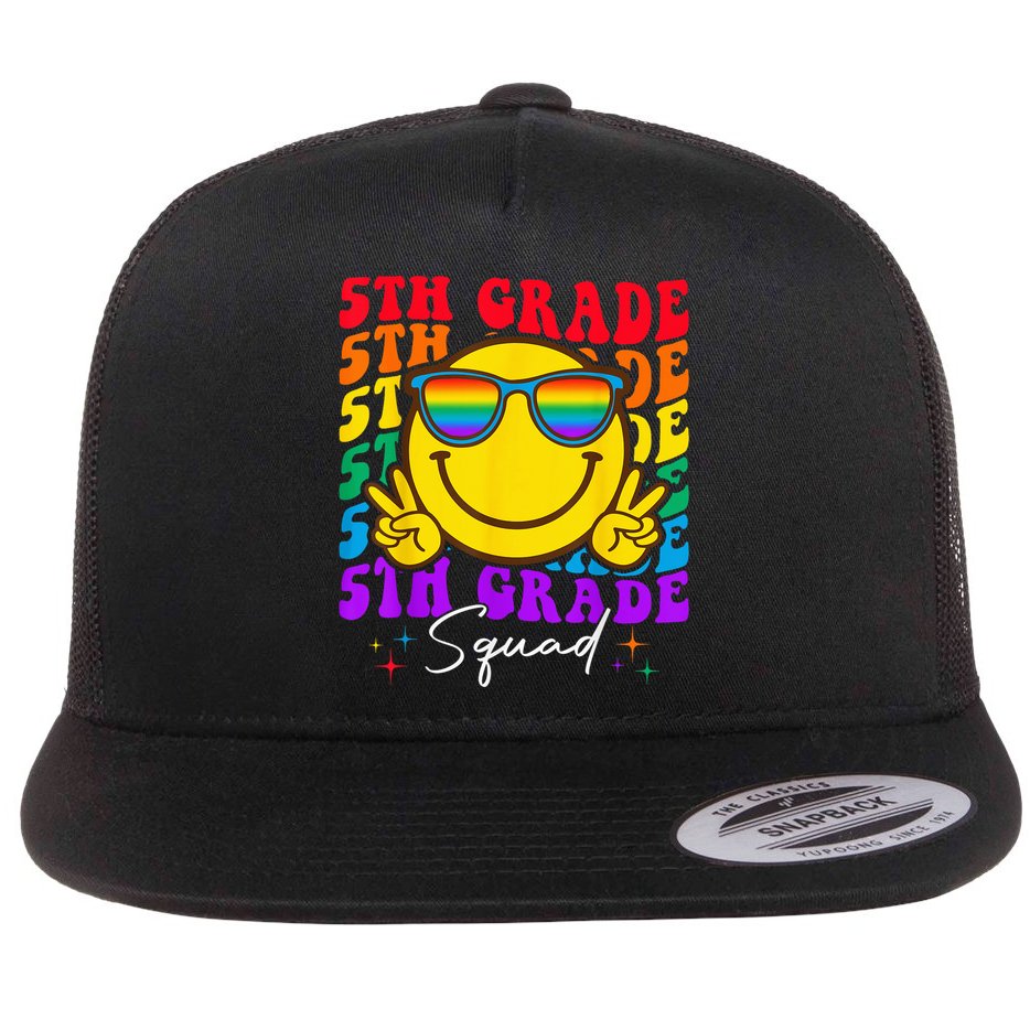 Team Fifth 5th Grade Squad Teacher Boy Girls Back To School Flat Bill Trucker Hat