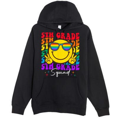 Team Fifth 5th Grade Squad Teacher Boy Girls Back To School Premium Pullover Hoodie