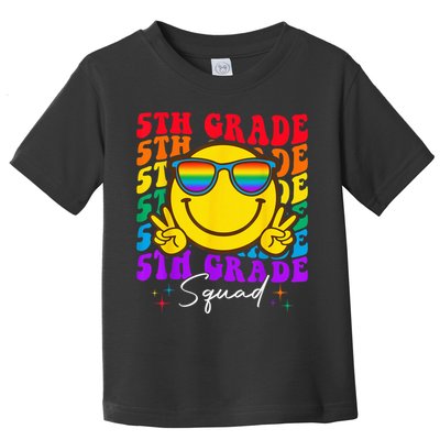 Team Fifth 5th Grade Squad Teacher Boy Girls Back To School Toddler T-Shirt