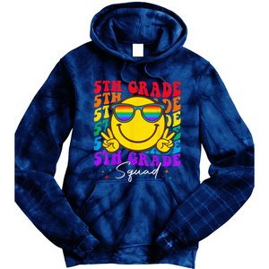 Team Fifth 5th Grade Squad Teacher Boy Girls Back To School Tie Dye Hoodie