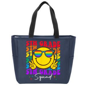 Team Fifth 5th Grade Squad Teacher Boy Girls Back To School Zip Tote Bag