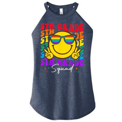 Team Fifth 5th Grade Squad Teacher Boy Girls Back To School Women's Perfect Tri Rocker Tank