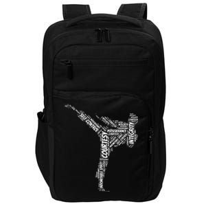 Taekwondo Fighter 5 Tenets Of TKD Martial Arts Impact Tech Backpack