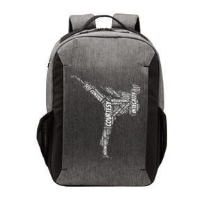 Taekwondo Fighter 5 Tenets Of TKD Martial Arts Vector Backpack