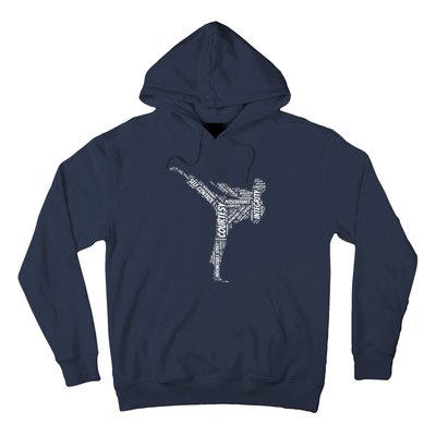 Taekwondo Fighter 5 Tenets Of TKD Martial Arts Hoodie