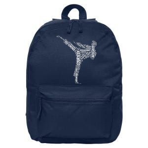 Taekwondo Fighter 5 Tenets Of TKD Martial Arts 16 in Basic Backpack