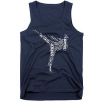 Taekwondo Fighter 5 Tenets Of TKD Martial Arts Tank Top