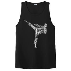 Taekwondo Fighter 5 Tenets Of Tkd Martial Arts Gift PosiCharge Competitor Tank