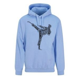 Taekwondo Fighter 5 Tenets Of Tkd Martial Arts Gift Unisex Surf Hoodie