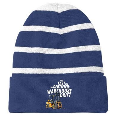 The Fast And The Certified Warehouse Drift Striped Beanie with Solid Band