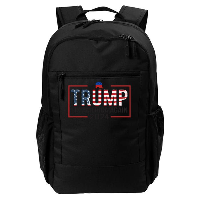 Trump Fix America Again 2024 Daily Commute Backpack