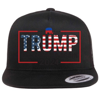 Trump Fix America Again 2024 Flat Bill Trucker Hat