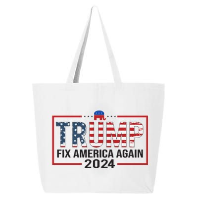 Trump Fix America Again 2024 25L Jumbo Tote