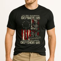 The First Amendment Defines Us American Flag Performance Shirt
