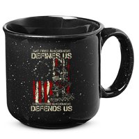 The First Amendment Defines Us American Flag 15oz Campfire Ceramic Mug