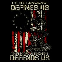 The First Amendment Defines Us American Flag 16 in Basic Backpack