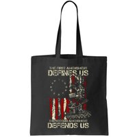 The First Amendment Defines Us American Flag Bag