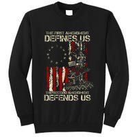 The First Amendment Defines Us American Flag Tall Sweatshirt