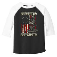 The First Amendment Defines Us American Flag Toddler Fine Jersey T-Shirt