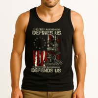 The First Amendment Defines Us American Flag Tank Top
