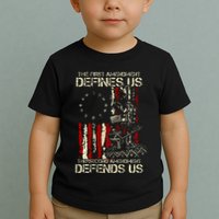The First Amendment Defines Us American Flag Toddler T-Shirt