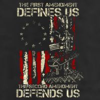 The First Amendment Defines Us American Flag Microfiber Hand Towel