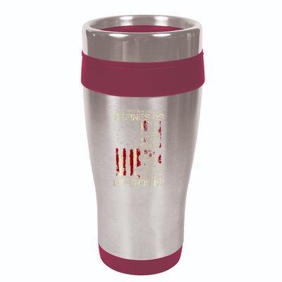 The First Amendment Defines Us American Flag 16oz Travel Tumbler