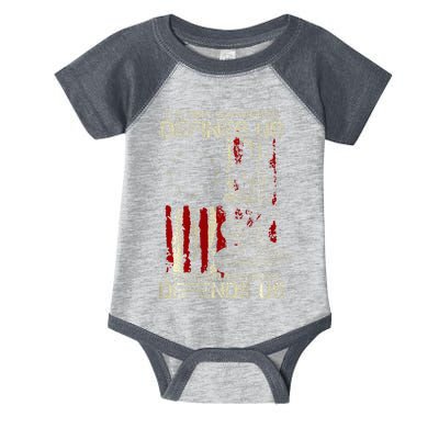 The First Amendment Defines Us American Flag Infant Baby Jersey Bodysuit