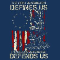 The First Amendment Defines Us American Flag Infant Baby Jersey Bodysuit