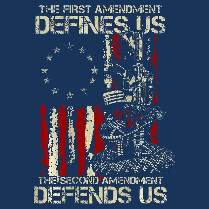 The First Amendment Defines Us American Flag Infant Baby Jersey Bodysuit
