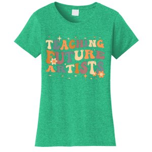 Teaching Future Artists Retro Teacher Students Women's T-Shirt