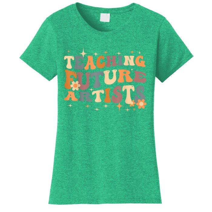 Teaching Future Artists Retro Teacher Students Women's T-Shirt