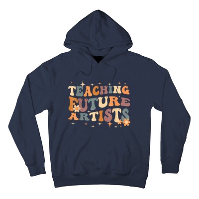 Teaching Future Artists Retro Teacher Students Hoodie