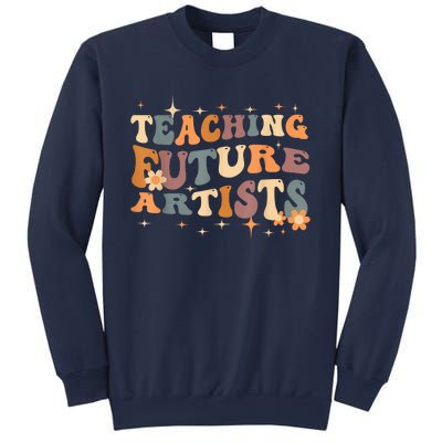 Teaching Future Artists Retro Teacher Students Sweatshirt