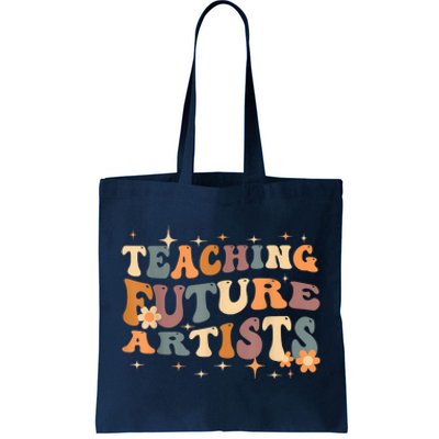 Teaching Future Artists Retro Teacher Students Tote Bag