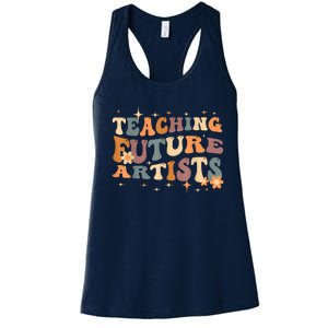 Teaching Future Artists Retro Teacher Students Women's Racerback Tank