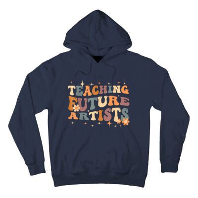 Teaching Future Artists Retro Teacher Students Tall Hoodie