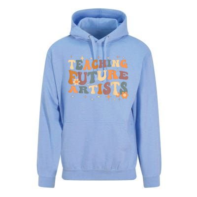 Teaching Future Artists Retro Teacher Students Unisex Surf Hoodie