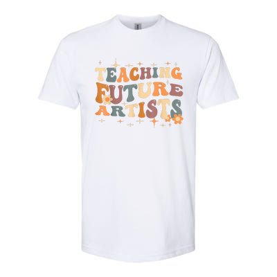 Teaching Future Artists Retro Teacher Students Softstyle CVC T-Shirt